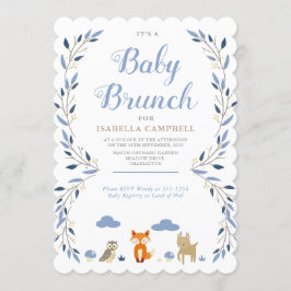 Invitación a Brunch para bebés de Woodland