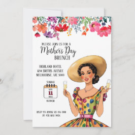 Invitación a Brunch por el Día de la Madre - Dama