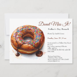 Invitación a Brunch por el Día del Padre - Donuts 