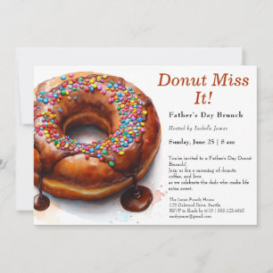 Invitación a Brunch por el Día del Padre - Donuts 
