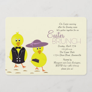 Invitación a brunch por la mañana de Pascua