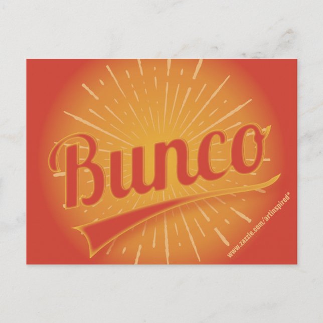 Invitación a Bunco Burst (Anverso)