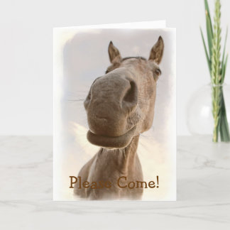 Invitación a caballo amistosa y divertida