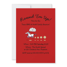 Invitación a caballo de Personalizado de Reunión F