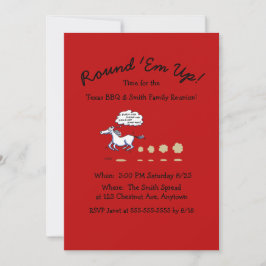 Invitación a caballo de Personalizado de Reunión F