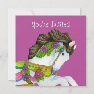 Invitación a caballo Gayle Carousel