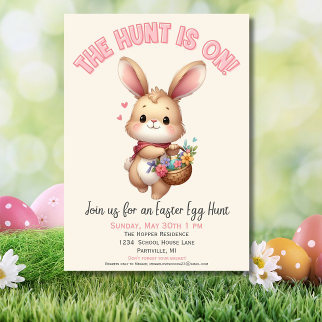 Invitación a cacería de huevos de pascua (Subido por el creador)