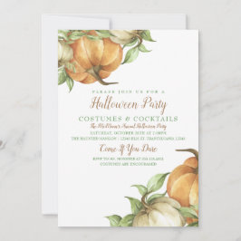 Invitación a calabaza de cosecha