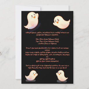 Invitación a calabazas haloween