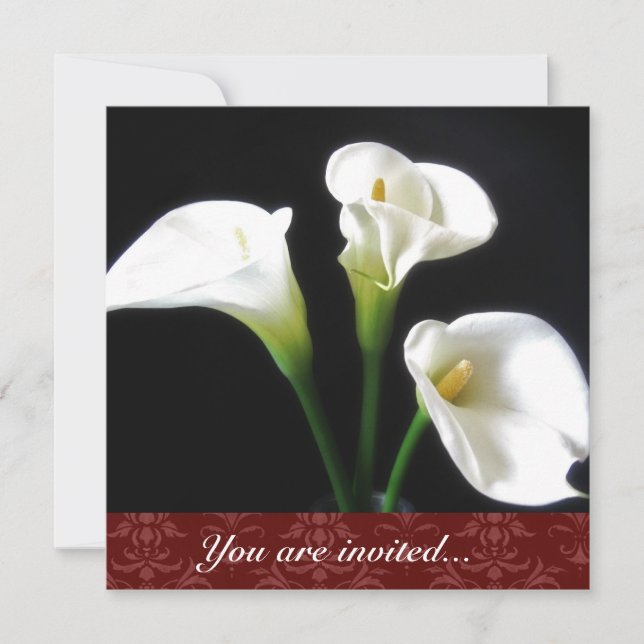 Invitación a Calla Lily (Anverso)