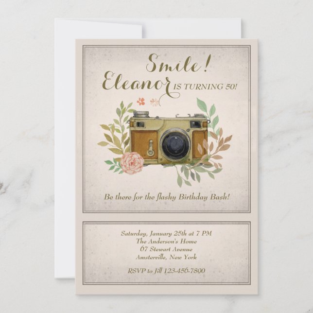 Invitación a cámara de época (Anverso)