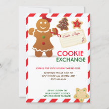 Invitación a cambio de cookies para Navidades de v