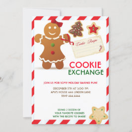 Invitación a cambio de cookies para Navidades de v