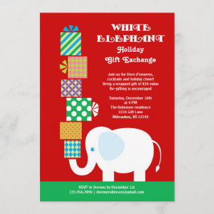 Invitación a cambio de regalo de vacaciones para e