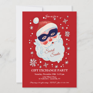 Invitación a cambio de regalo secreto de Santa Gif