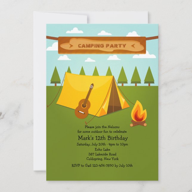 Invitación a Campamentos (Anverso)