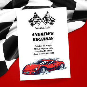 Invitación a carreras de autos