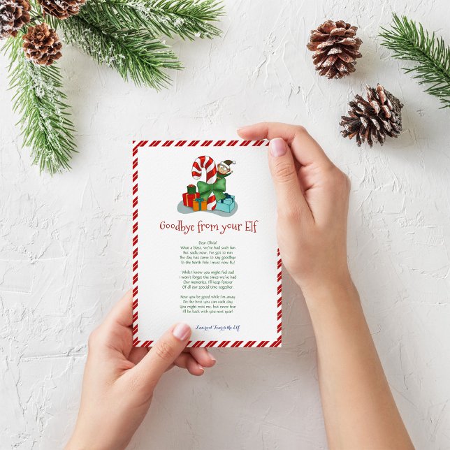 Invitación a carta de despedida de niño Navidad el (Subido por el creador)