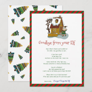 Invitación a carta de despedida para Navidades may