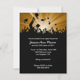 Invitación a casa abierta para graduación
