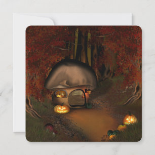 Invitación a casa de Gnome Halloween