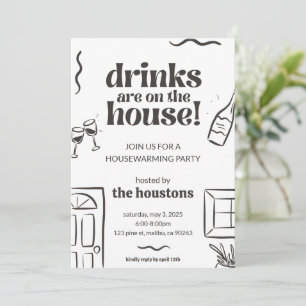 Invitación a casa para el calentamiento de casa Ca