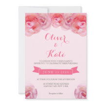 Invitación a casamiento con flores para Rosas de c