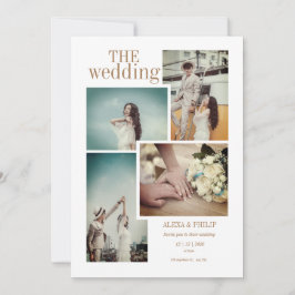 Invitación a casamiento con fotos de Moda vintage