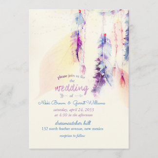 Invitación a casamiento de Boho Dreamcatcher
