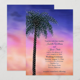Invitación a casamiento de casamiento de árbol de