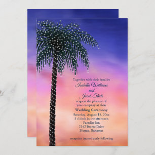 Invitación a casamiento de casamiento de árbol de