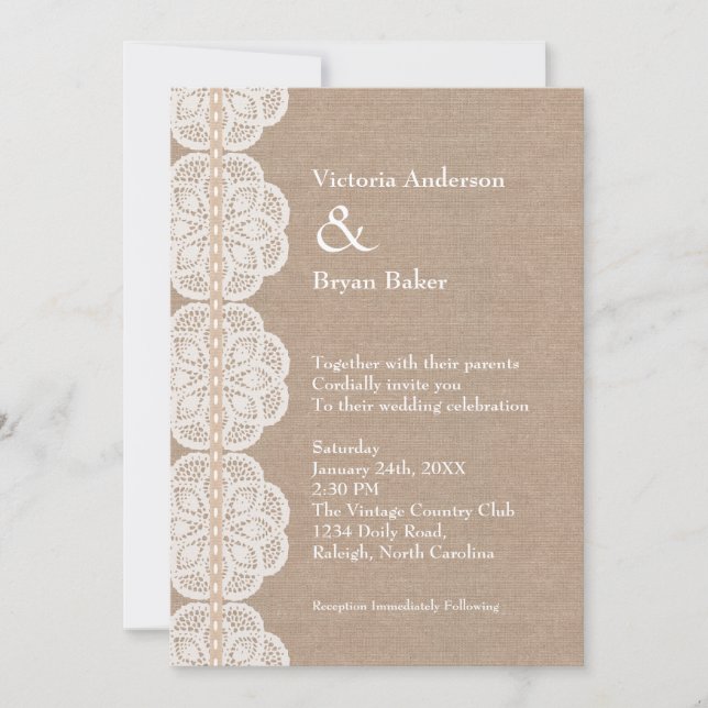 Invitación a casamiento de casamiento de pintadas  (Anverso)