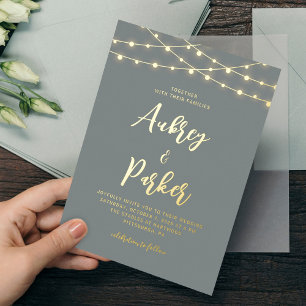 Invitación a casamiento de color Personalizado de