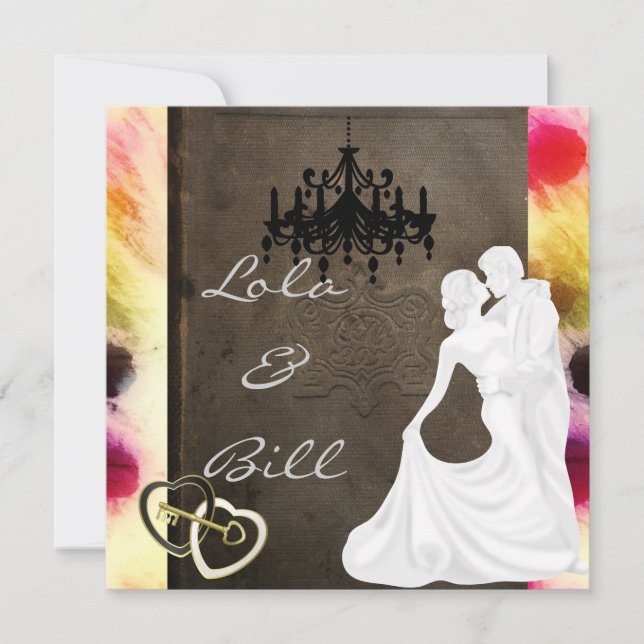 Invitación a casamiento de cuento de hadas (Anverso)