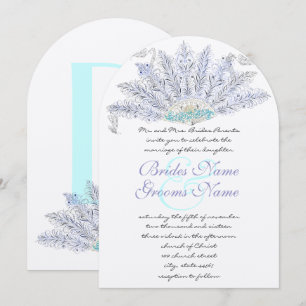 Invitación a casamiento de fanáticos de plumas de 