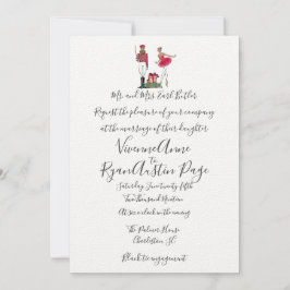 Invitación a casamiento del tema del nutcracker de