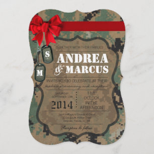 Invitación a casamiento en árbol uniforme DIGITAL