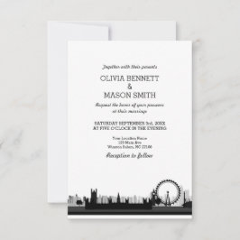 Invitación a casamiento en el paisaje urbano de Lo