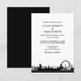 Invitación a casamiento en el paisaje urbano de Lo