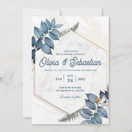 Invitación a casamiento estético Naranja grisáceo 