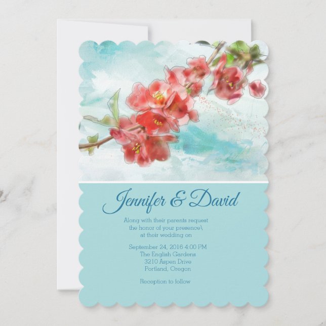 Invitación a casamiento personalizado de quinceañe (Anverso)