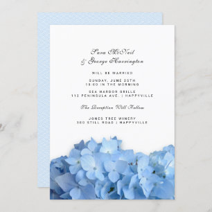 Invitación a casamiento simple de Blue Heaven Hydr