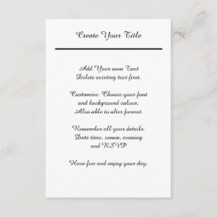 Invitación a casamiento tradicional de nata negra