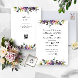 Invitación a casar acuarela de Abstract