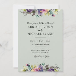 Invitación a casar acuarela de Abstract