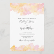 Invitación a casar color rosa y rosa