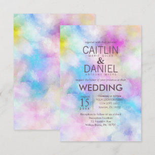 Invitación a casar con color de agua de Moda moder