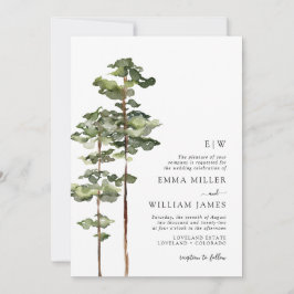 Invitación a casar con selva acuática
