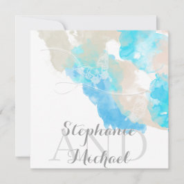 Invitación a casar mariposa marea marina