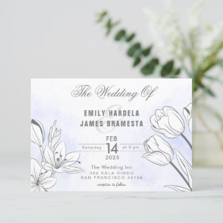 Invitación a casar Tulips